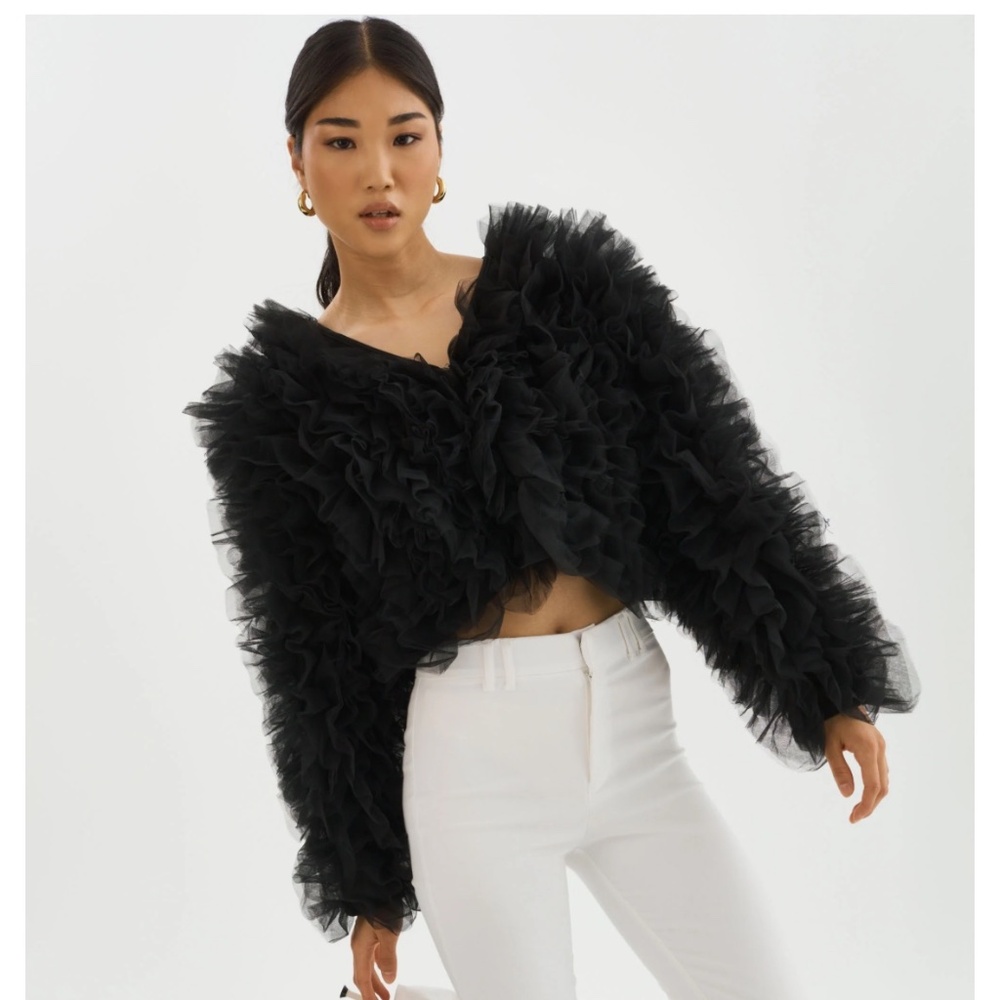 NWT Lamarque Britny Ruffle Tulle Jacket--Never Worn/Great Deal!